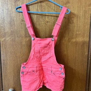 Coral jean overall shorts size 26